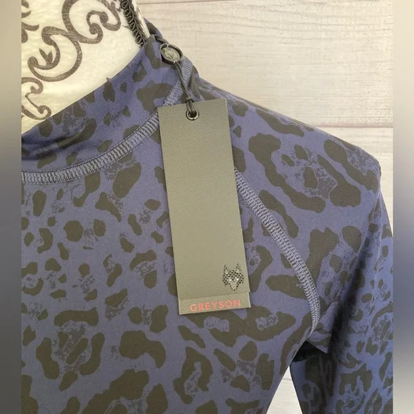 Greyson | NWT Women’s Athletic Leopard Shirt Sleeve Top - Picture 5 of 10